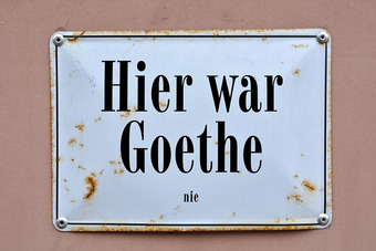 hier war goethe